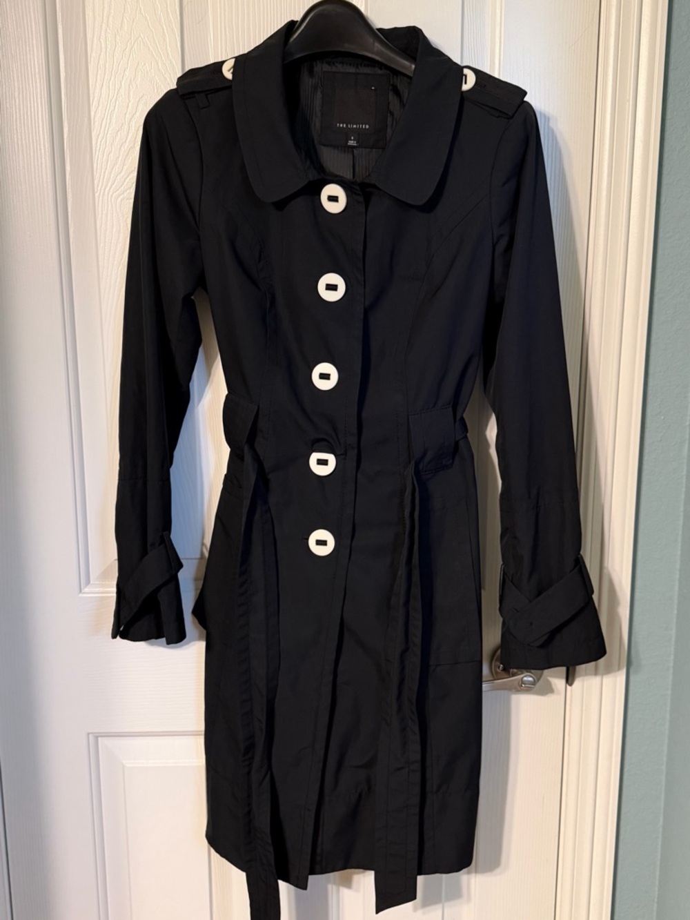 The Limited Black Women's Trench Coat Small